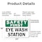 Signmission Eye Wash Station, 24 in W x Rectangle, Plastic OS-2PACK-SF-P-1824-L-19585 - alternate 7